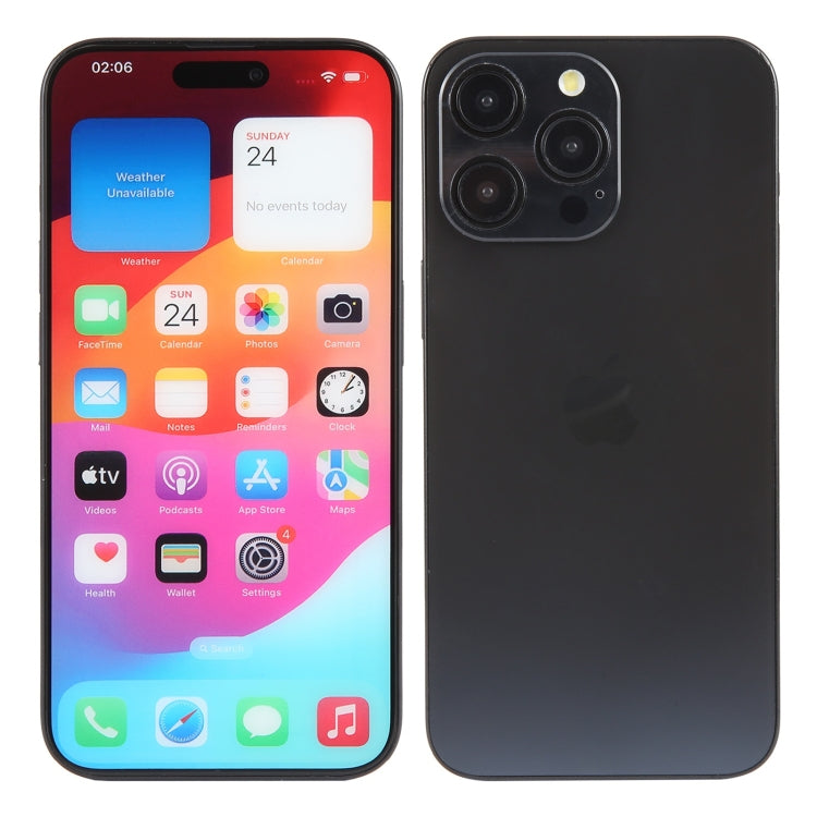 For iPhone 15 Pro Max Color Screen Non-Working Fake Dummy Display Model