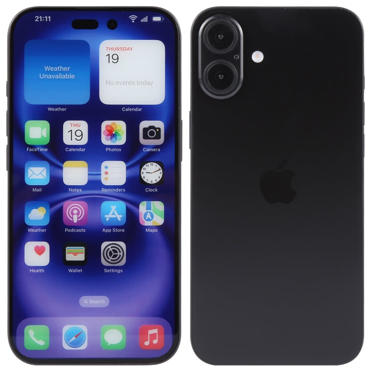 For iPhone 16 Color Screen Non-Working Fake Dummy Display Model