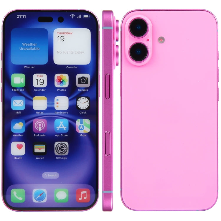 For iPhone 16 Color Screen Non-Working Fake Dummy Display Model