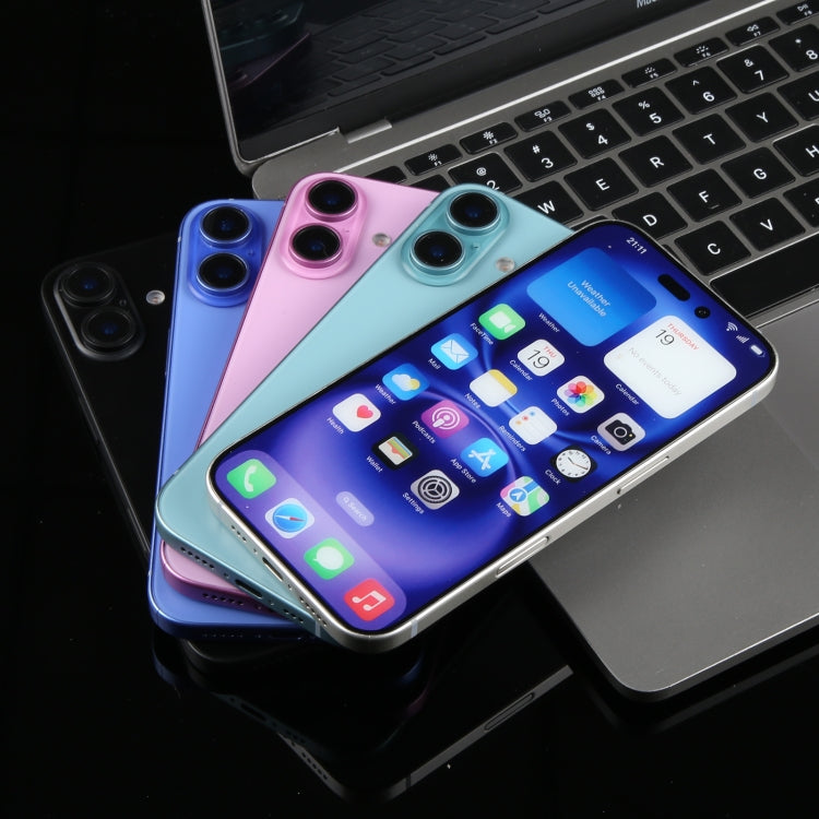 For iPhone 16 Color Screen Non-Working Fake Dummy Display Model
