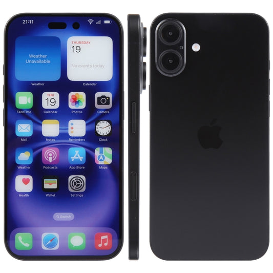For iPhone 16 Plus Color Screen Non-Working Fake Dummy Display Model
