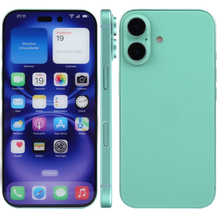 For iPhone 16 Plus Color Screen Non-Working Fake Dummy Display Model