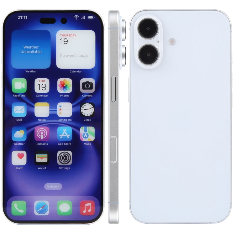 For iPhone 16 Plus Color Screen Non-Working Fake Dummy Display Model