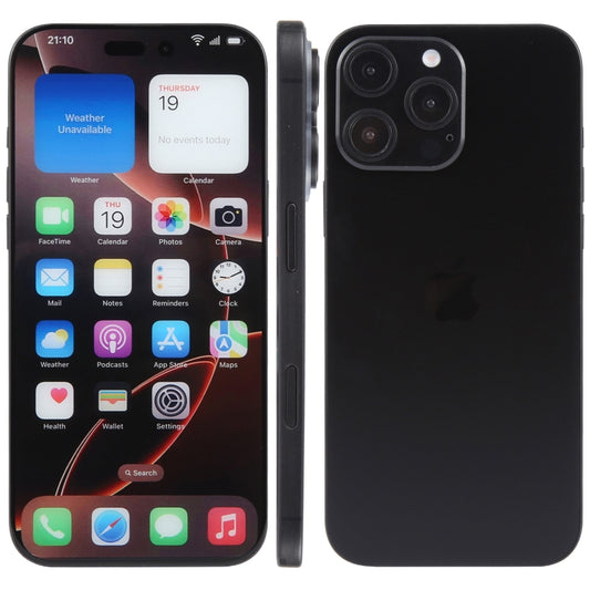 For iPhone 16 Pro Max Color Screen Non-Working Fake Dummy Display Model