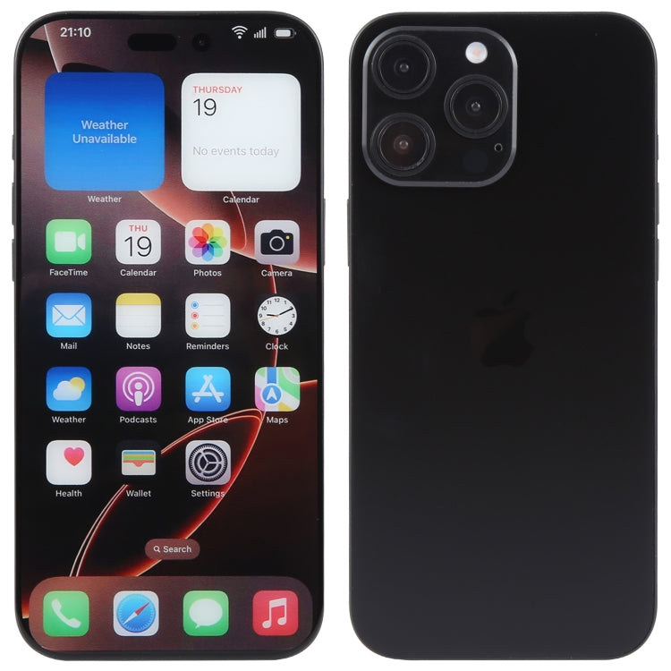For iPhone 16 Pro Max Color Screen Non-Working Fake Dummy Display Model