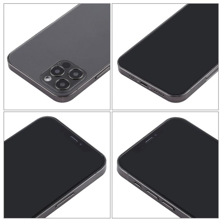 Black Screen Non-Working Fake Dummy Display Model for iPhone 12 Pro Max, Light Version, For iPhone 12 Pro Max Black Screen Light Version