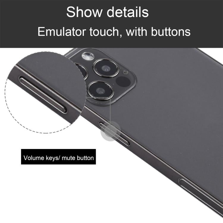 Black Screen Non-Working Fake Dummy Display Model for iPhone 12 Pro Max, Light Version, For iPhone 12 Pro Max Black Screen Light Version