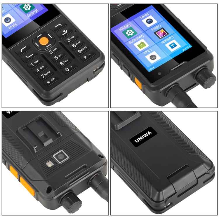 IP65 Waterproof Dustproof Shockproof, 5300mAh Battery, 2.8 inch Android 9.0 MTK6739 Quad Core up to 1.3GHz, Network: 4G, PTT