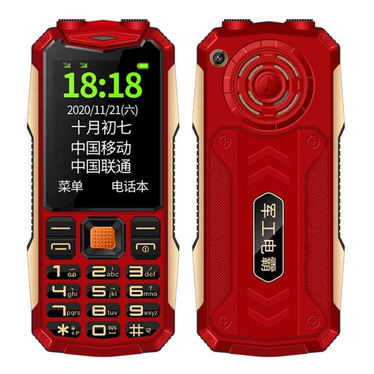 Waterproof Shockproof Dustproof, 4800mAh Battery, 2.4 inch, 21 Keys, Bluetooth, LED Flashlight, FM, SOS, Dual SIM, Network: 2G