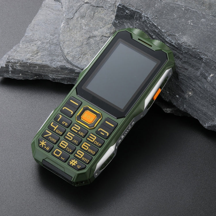 Waterproof Shockproof Dustproof, 16800mAh Battery, 2.4 inch, 21 Keys, Bluetooth, LED Flashlight, FM, SOS, Dual SIM, Network: 2G, Q8 2G