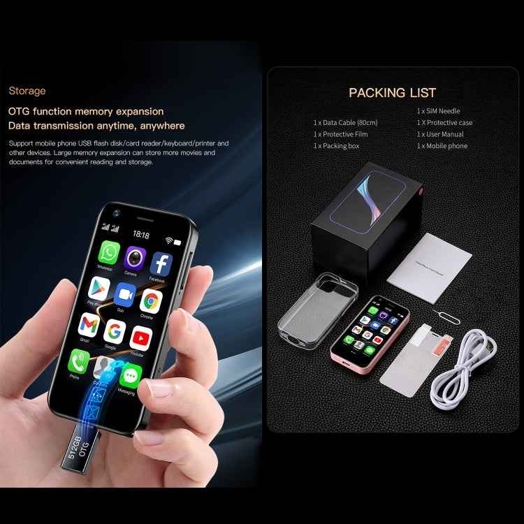SOYES XS12 Pro, 4GB+64GB 3.0 inch Android 10.0 MTK6750 Octa Core, Bluetooth, WiFi, FM, OTG, Network: 4G, Dual SIM, Support Google Play