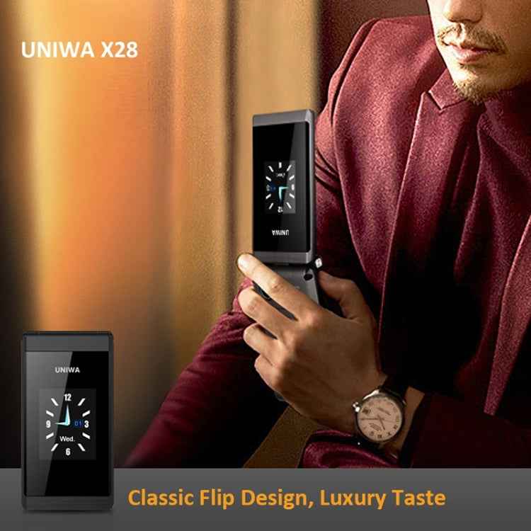 2.8 inch + 1.77 inch, MT6261D, Support Bluetooth, FM, SOS, GSM, Dual SIM