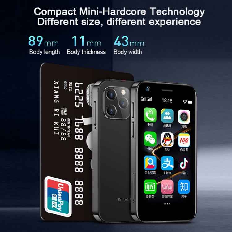 SOYES XS12, 3GB+32GB, 3.0 inch Android 9.0 MTK6737M Quad Core up to 1.1GHz, Bluetooth, WiFi, FM, Network: 4G, Dual SIM