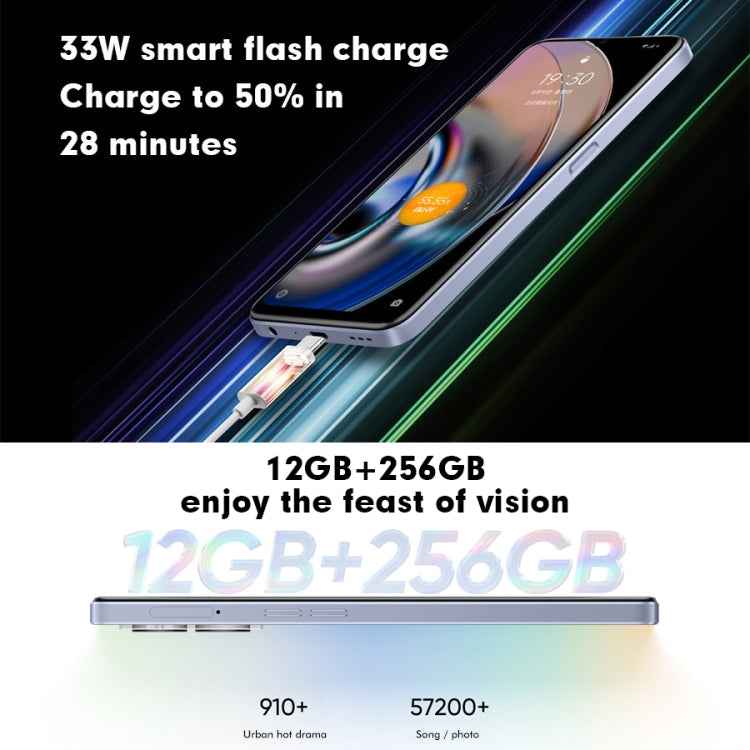 Dual Back Cameras, Side Fingerprint Identification, 5000mAh Battery, 6.58 inch Realme UI 3.0 / Android 12 MediaTek Dimensity 810 Octa Core up to 2.4GHz, Network: 5G, Support Google Play