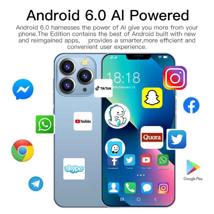 Face Identification, Android 6.0 Spreadtrum 7731G Quad Core, Network: 3G, Dual SIM,  with 64GB TF Card
