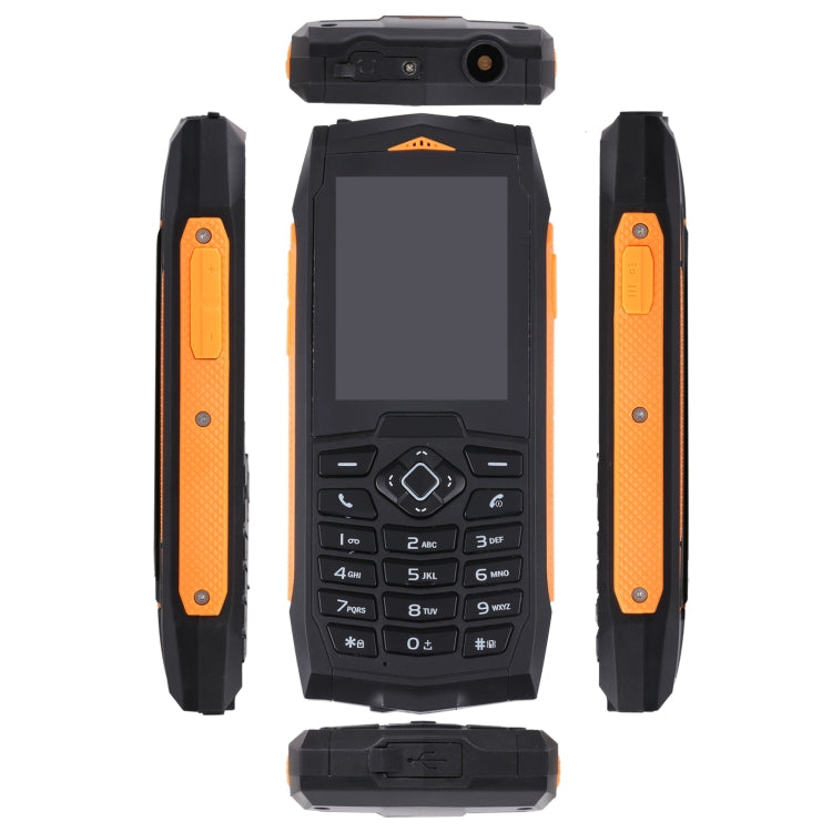 IP68 Waterproof Dustproof Shockproof, 2.4 inch, MTK6261D, 2000mAh Battery, SOS, FM, Dual SIM