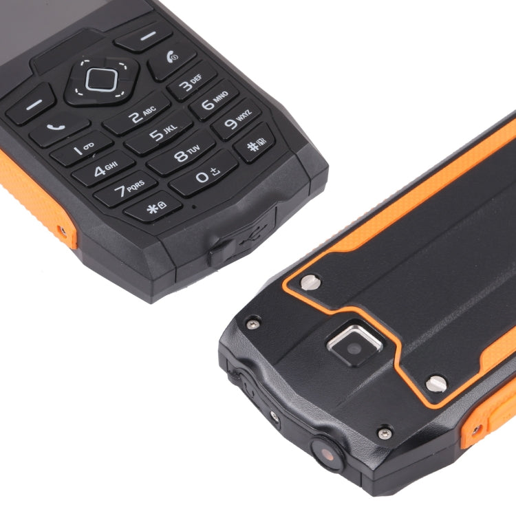 IP68 Waterproof Dustproof Shockproof, 2.4 inch, MTK6261D, 2000mAh Battery, SOS, FM, Dual SIM