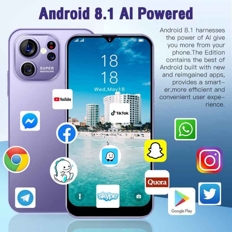 Face Identification, Android 8.1 MTK6737 Octa Core, Network: 4G