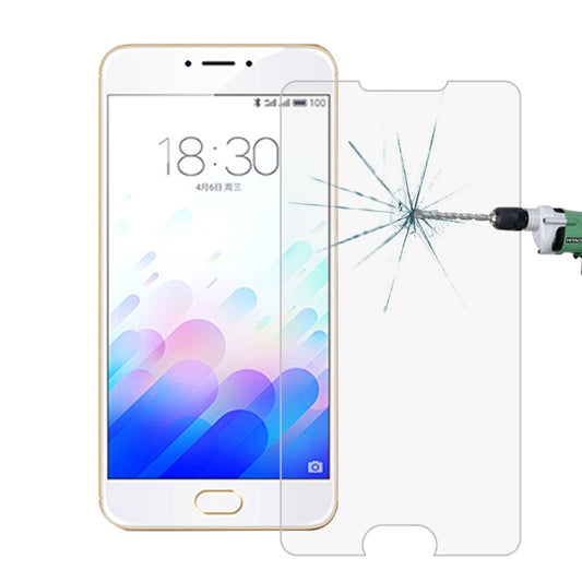 50 PCS for  Meizu Meilan Note 3 0.26mm 9H Surface Hardness 2.5D Explosion-proof Tempered Glass Film, No Retail Package