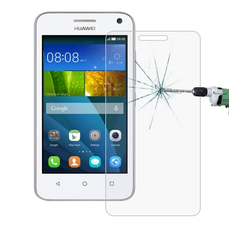 50 PCS for Huawei Y3 0.26mm 9H Surface Hardness 2.5D Explosion-proof Tempered Glass Film, No Retail Package, MPSG0054A, MPSG0054B, MPSG0054C, MPSG0054D, MPSG0054E