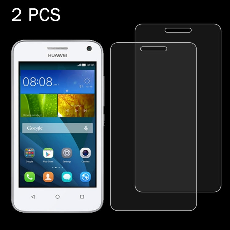 50 PCS for Huawei Y3 0.26mm 9H Surface Hardness 2.5D Explosion-proof Tempered Glass Film, No Retail Package