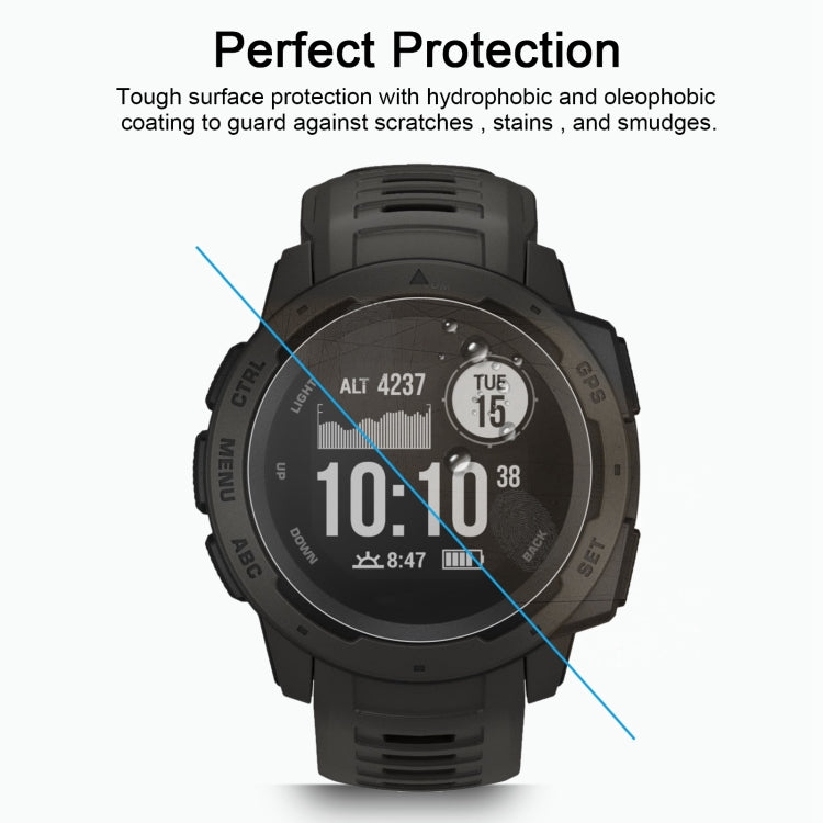 ENKAY Hat-Prince for 34mm Diameter Circular Dial Smart Watch 0.2mm 9H Surface Hardness 2.15D Curved Explosion-proof Tempered Glass Screen Film