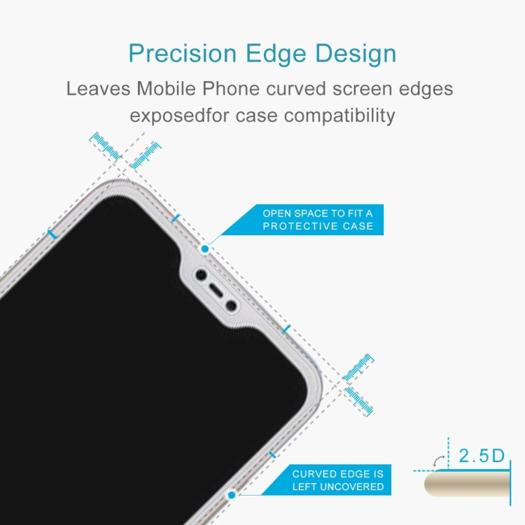 0.26mm 9H 2.5D Tempered Glass Film for Xiaomi Redmi 6 Pro / Mi A2 Lite