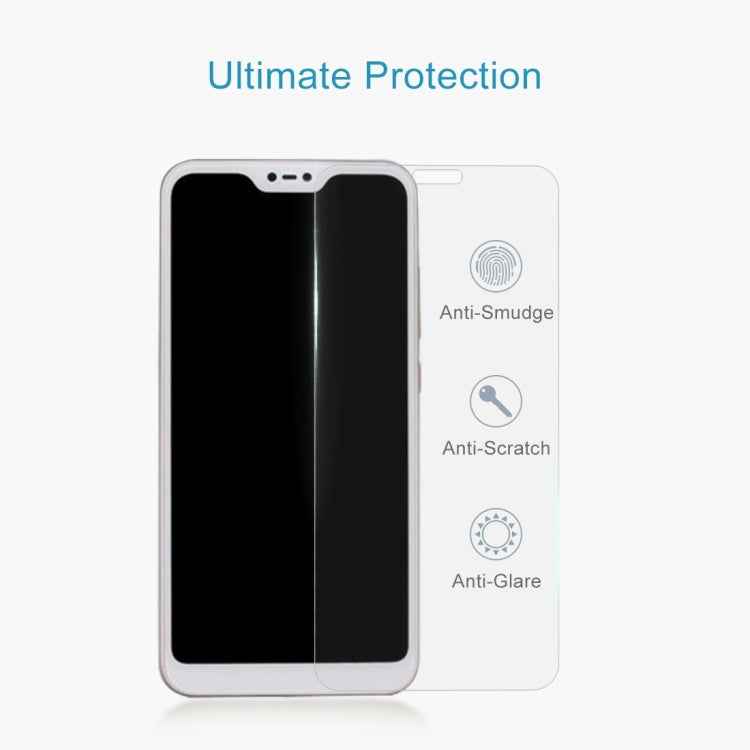 2 PCS 0.26mm 9H 2.5D Tempered Glass Film for Xiaomi Redmi 6 Pro / Mi A2 Lite