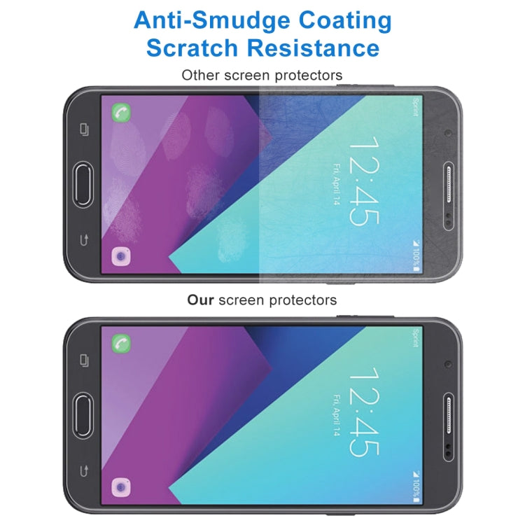 10 PCS 0.26mm 9H 2.5D Tempered Glass Film for Samsung Galaxy J7 V