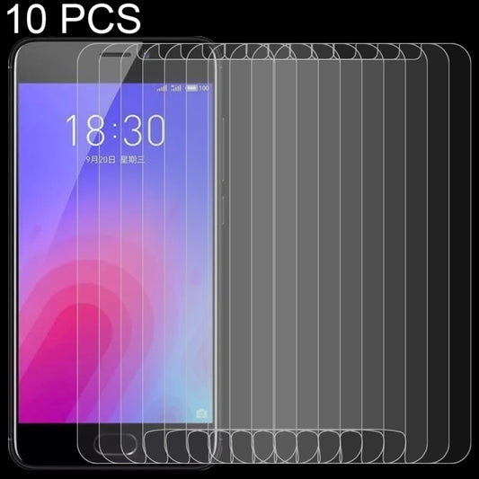 10 PCS 0.26mm 9H 2.5D Tempered Glass Film for Meizu M6, For M6(10 PCS)