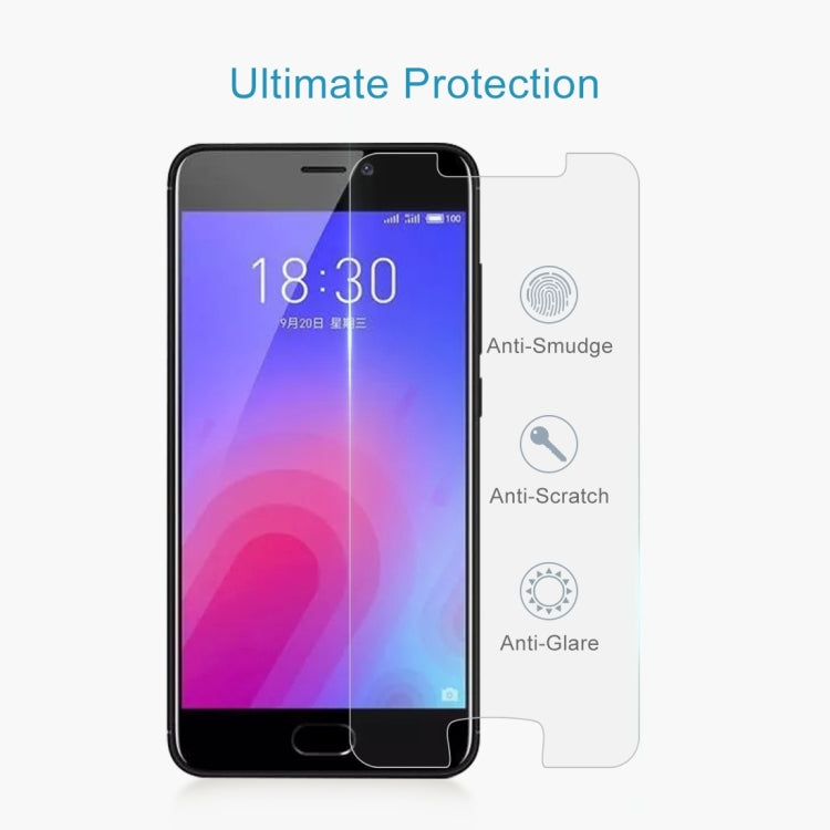 10 PCS 0.26mm 9H 2.5D Tempered Glass Film for Meizu M6, For M6(10 PCS)