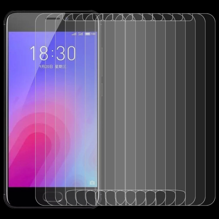 10 PCS 0.26mm 9H 2.5D Tempered Glass Film for Meizu M6, For M6(10 PCS)