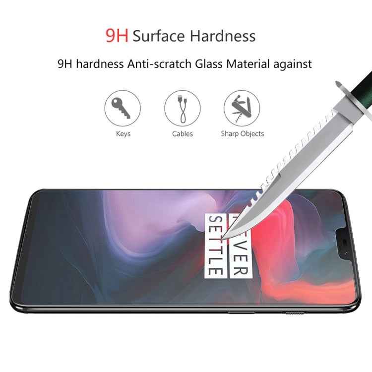 5 PCS ENKAY Hat-prince 0.26mm 9H  2.5D Curved Edge Tempered Glass Film for OnePlus 6T & 7