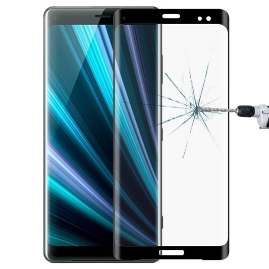 0.3mm 9H Surface Hardness 3D Curved Edge Full Screen Tempered Glass Film for Sony Xperia XZ3, For Sony Xperia XZ3 (0.3mm)(1 PC), For Xperia XZ3(1 PC)