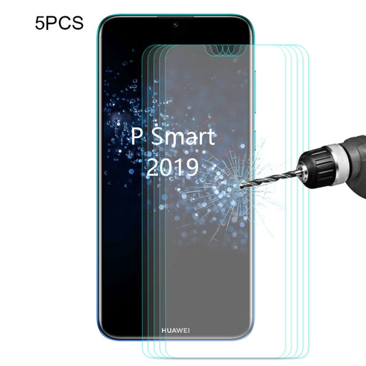 5 PCS ENKAY Hat-prince 0.26mm 9H 2.5D Curved Edge Tempered Glass Film for Huawei P Smart (2019), Huawei P Smart (2019)