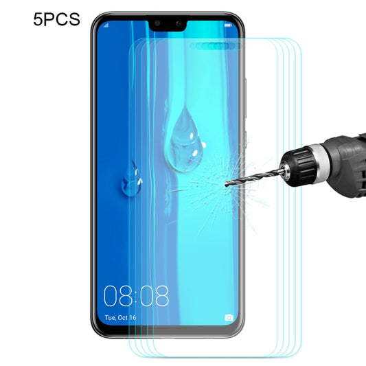 5 PCS ENKAY Hat-prince 0.26mm 9H 2.5D Curved Edge Tempered Glass Film for Huawei Y9 (2019) / Enjoy 9+, Huawei Y9 (2019) / Enjoy 9+