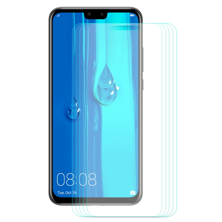 5 PCS ENKAY Hat-prince 0.26mm 9H 2.5D Curved Edge Tempered Glass Film for Huawei Y9 (2019) / Enjoy 9+, Huawei Y9 (2019) / Enjoy 9+