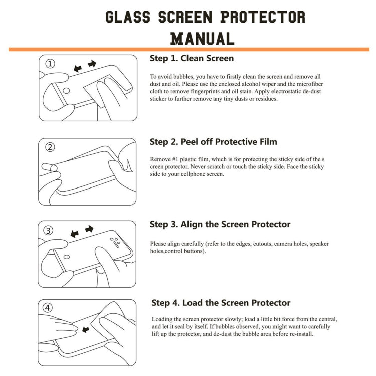 10 PCS ENKAY Hat-prince 0.26mm 9H 2.5D Curved Edge Tempered Glass Film for Huawei Enjoy 9