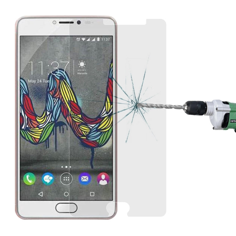 For Wiko U Feel Fab 0.26mm 9H Surface Hardness Explosion-proof Non-full Screen Tempered Glass Screen Film