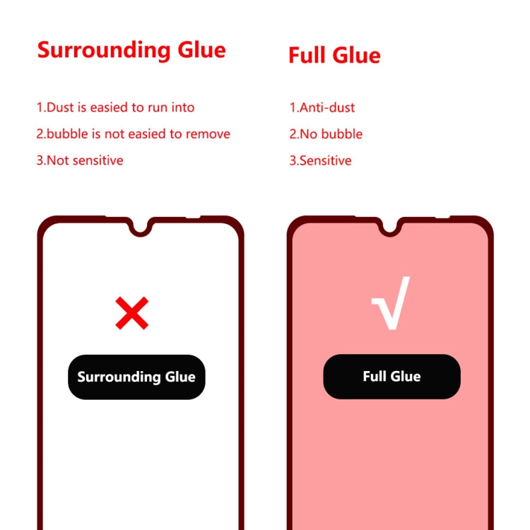 ENKAY Hat-prince Full Glue 0.26mm 9H 2.5D Tempered Glass Film for Xiaomi Redmi Note 7