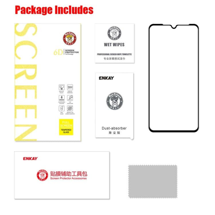 ENKAY Hat-Prince 0.26mm 9H 6D Curved Full Screen Tempered Glass Film for Xiaomi Mi 9