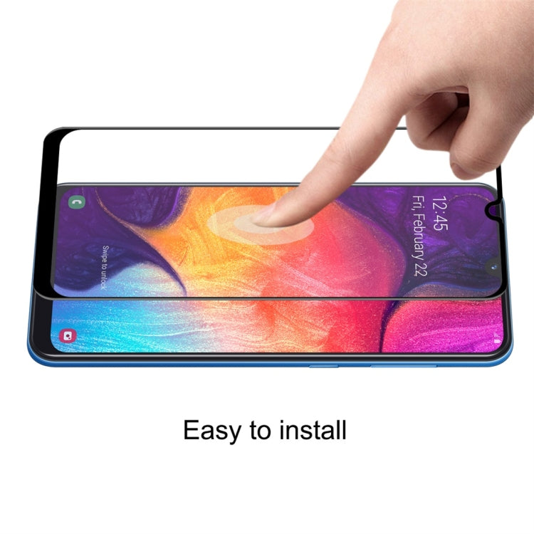 ENKAY Hat-Prince 0.26mm 9H 6D Curved Full Screen Tempered Glass Film for Galaxy A30 / A50