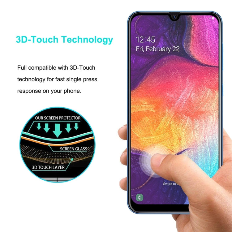 ENKAY Hat-Prince 0.26mm 9H 6D Curved Full Screen Tempered Glass Film for Galaxy A30 / A50
