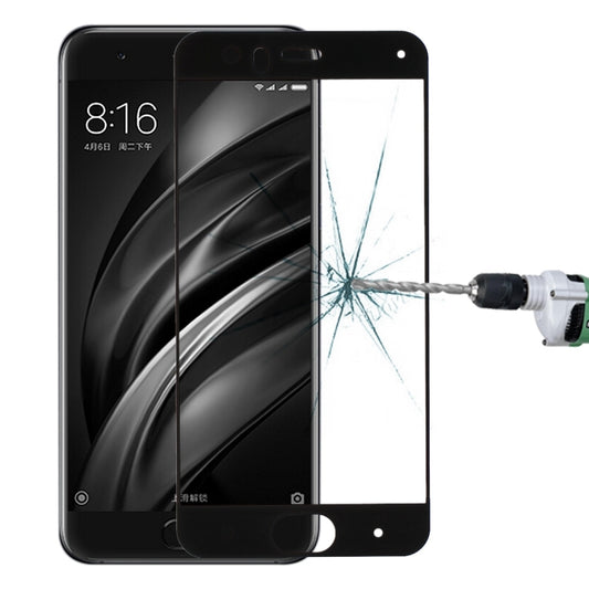 For Xiaomi  Mi 6 0.33mm 9H Surface Hardness Silk-screen Full Screen Tempered Glass Screen Protector