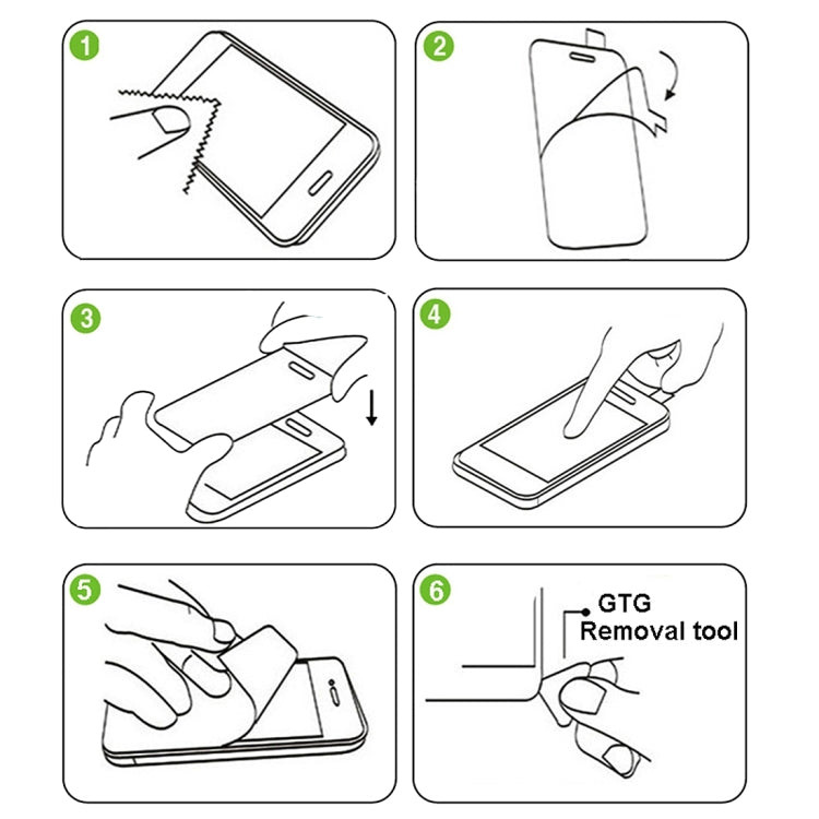 For Xiaomi  Mi 6 0.33mm 9H Surface Hardness Silk-screen Full Screen Tempered Glass Screen Protector