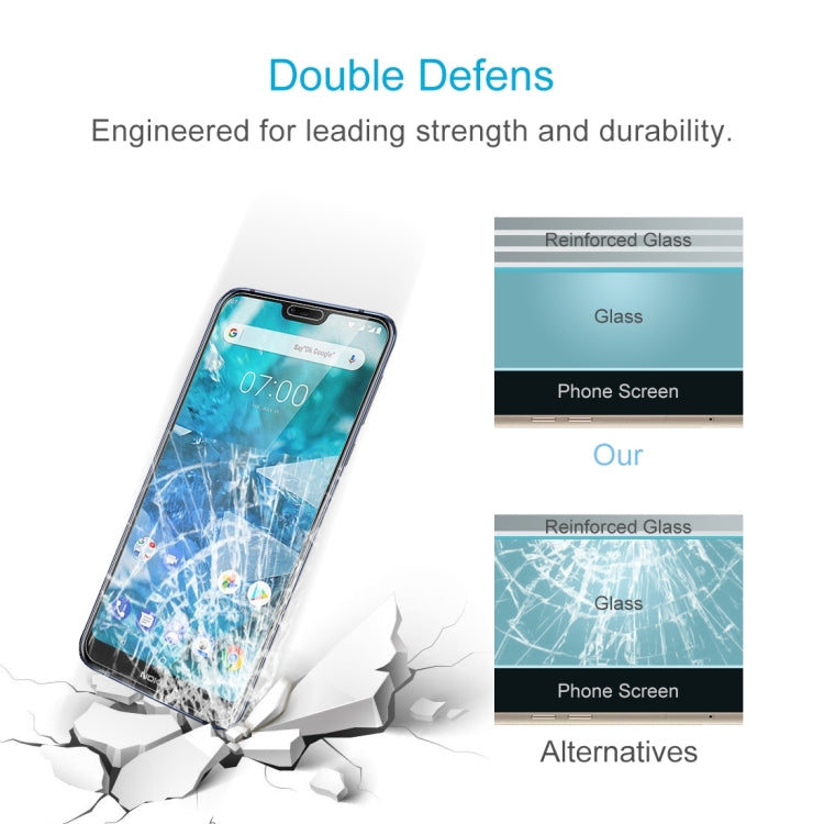 0.26mm 9H 2.5D Transparent Tempered Glass Film for Nokia 7.1, For Nokia 7.1 (1 PC)