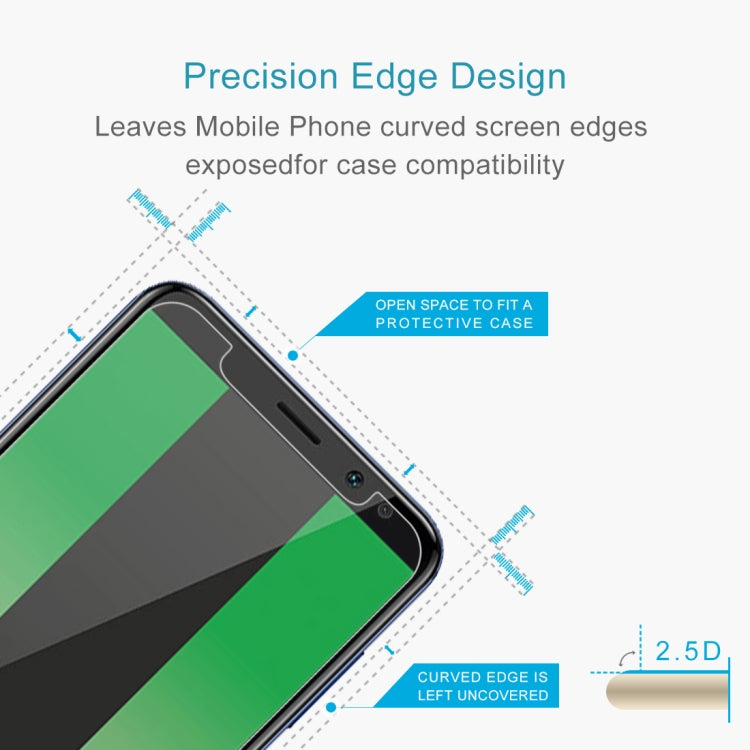 100 PCS 0.26mm 9H 2.5D Tempered Glass Film for Huawei Mate 10 Lite, Huawei Mate 10 Lite