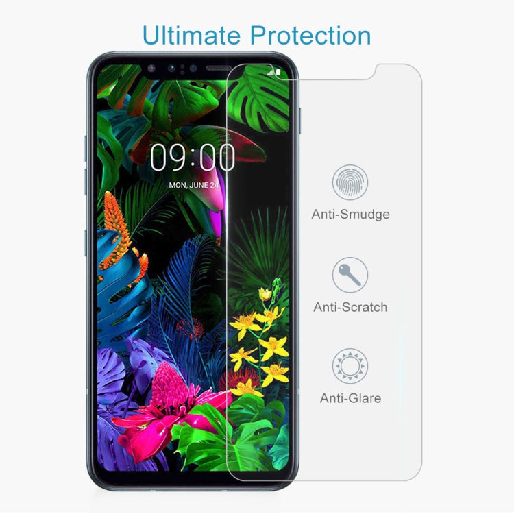 For LG G8s ThinQ 50 PCS 0.26mm 9H 2.5D Tempered Glass Film, For LG G8s ThinQ