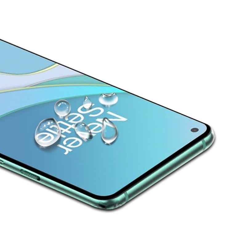 mocolo 0.33mm 9H 2.5D Full Glue Silk Print Tempered Glass Film for OnePlus 8T, Support Fingerprint Unlock