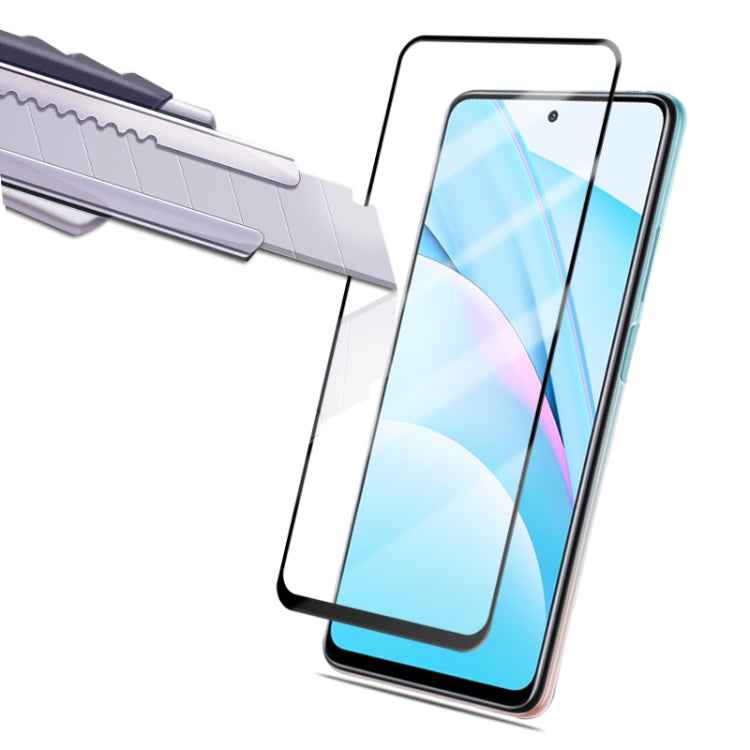 mocolo 0.33mm 9H 2.5D Full Glue Silk Print Tempered Glass Film for Xiaomi Mi 10T Lite, Support Fingerprint Unlock